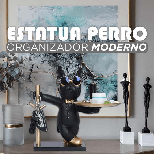 ESTATUA PERRO ORGANIZADOR MODERNO