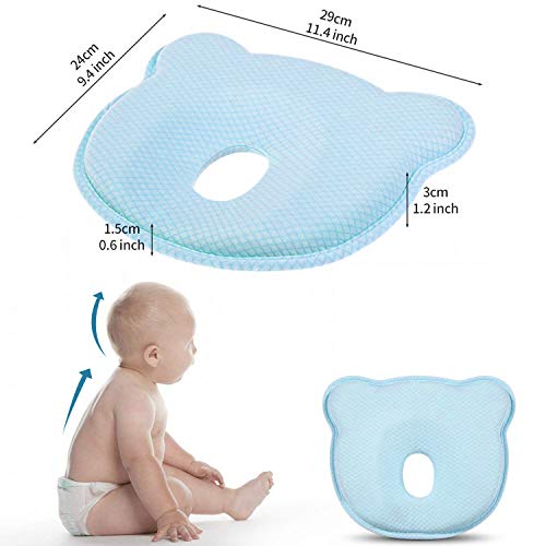 Almohada prevención Cabeza plana para bebes